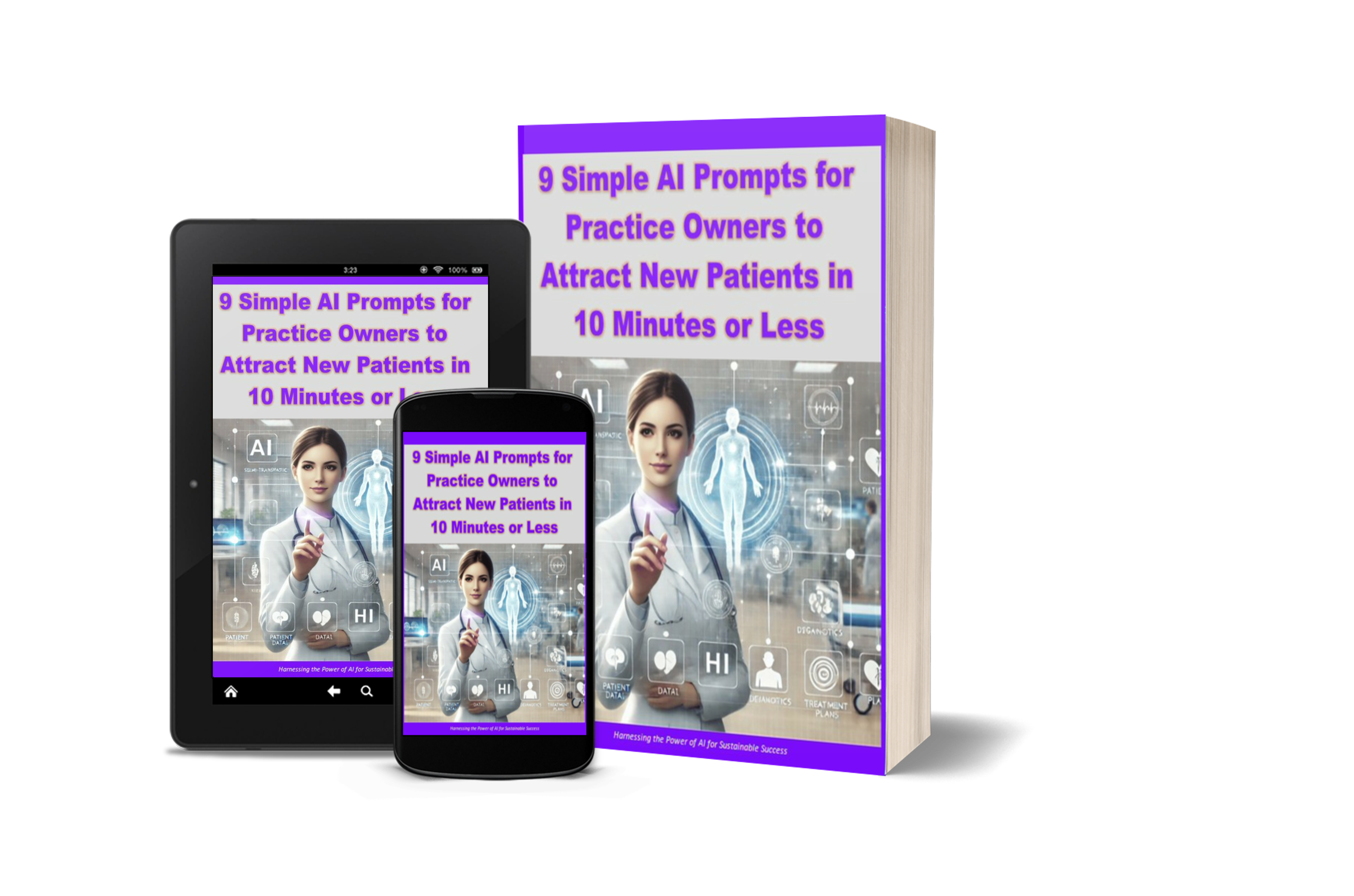 9 Simple AI Prompts eBook Cover for Practice Owners