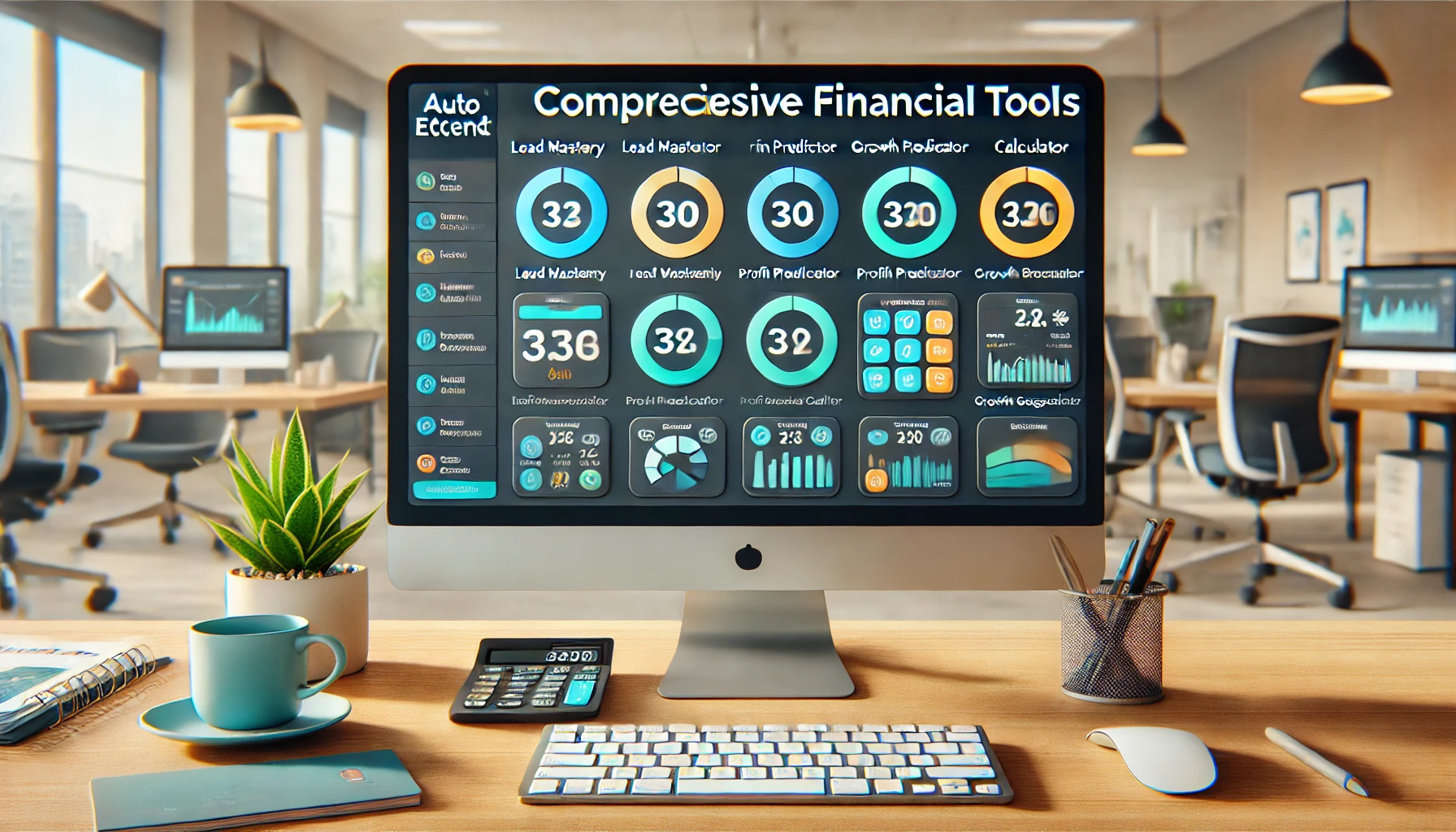 Financial calculators used for planning in healthcare