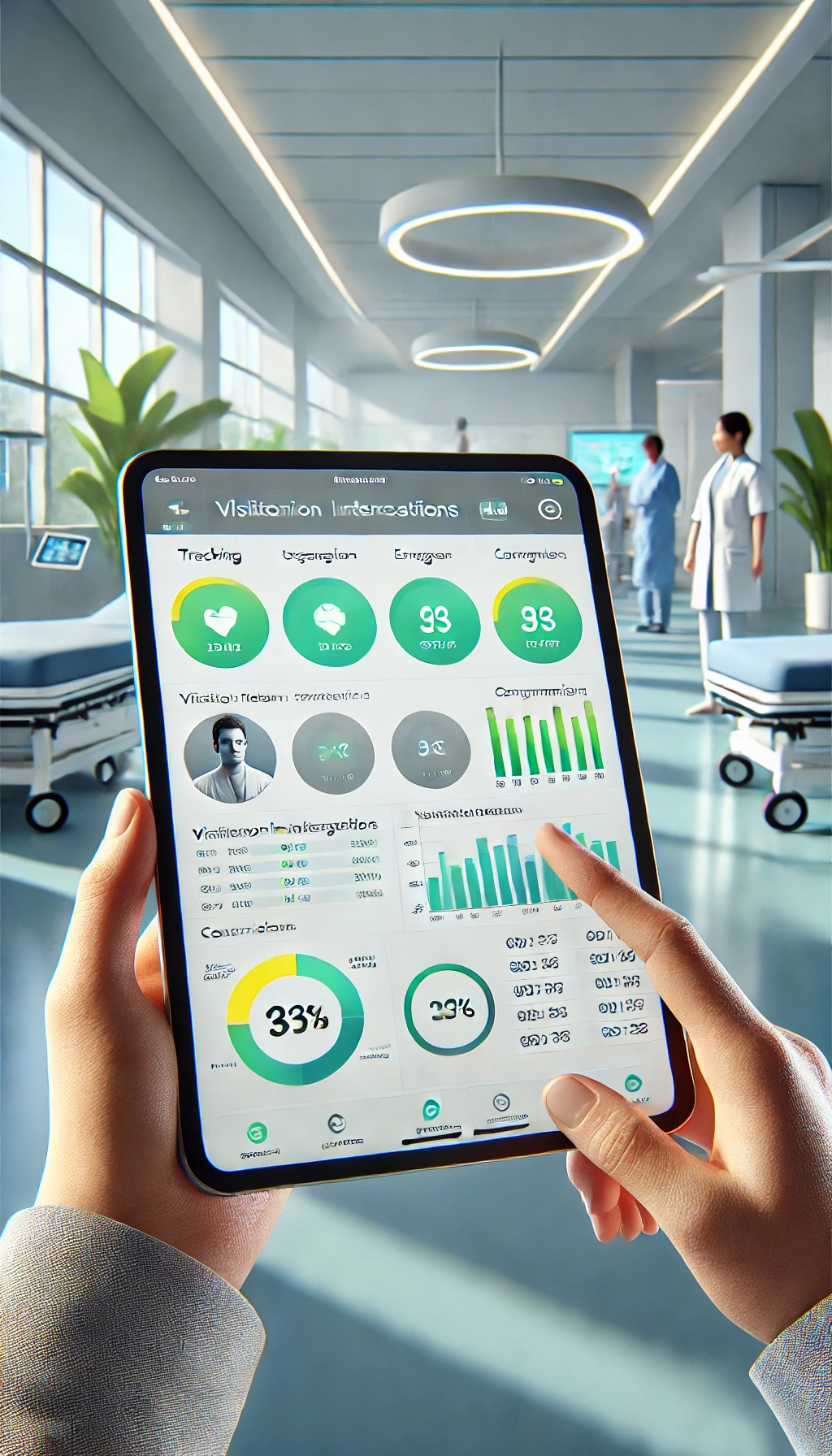 Graphic representing insights into healthcare practice performance