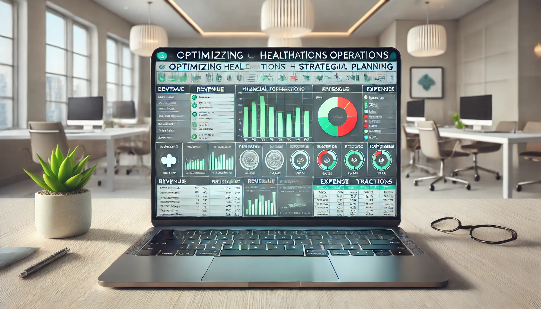 Illustration of strategists planning healthcare business growth